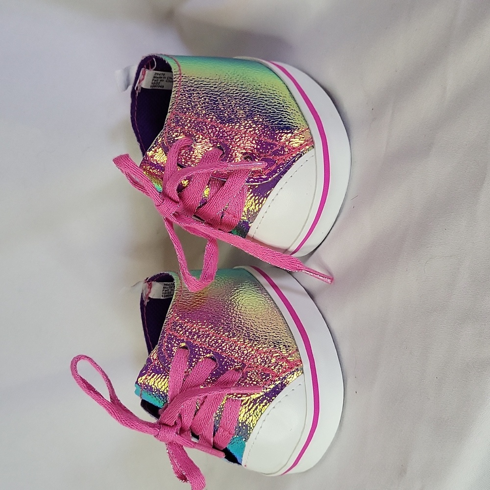 Build a Bear Irredescent Converse Sneakers good condition